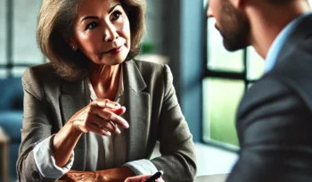 Older Woman Selling Her Business